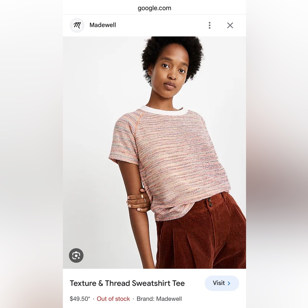 Madewell Texture & Thread top